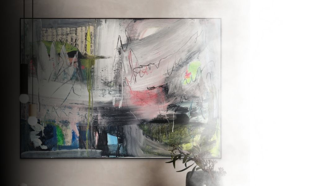 Strong Enough #1 Acrylic, charcoal and oil pastel on canvas